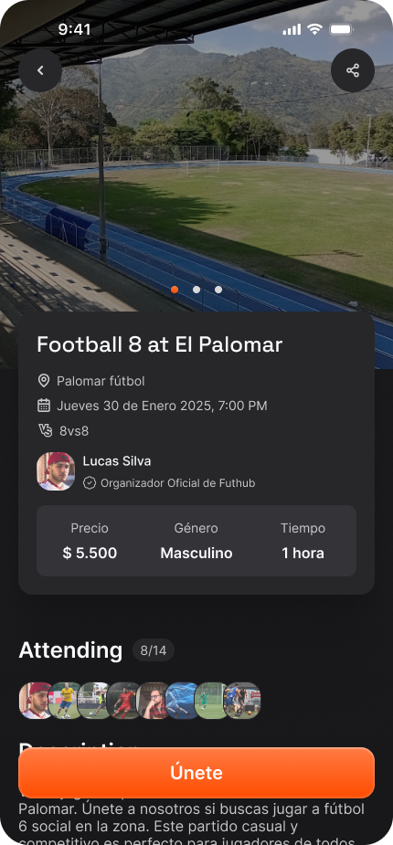 Futhub · partidos