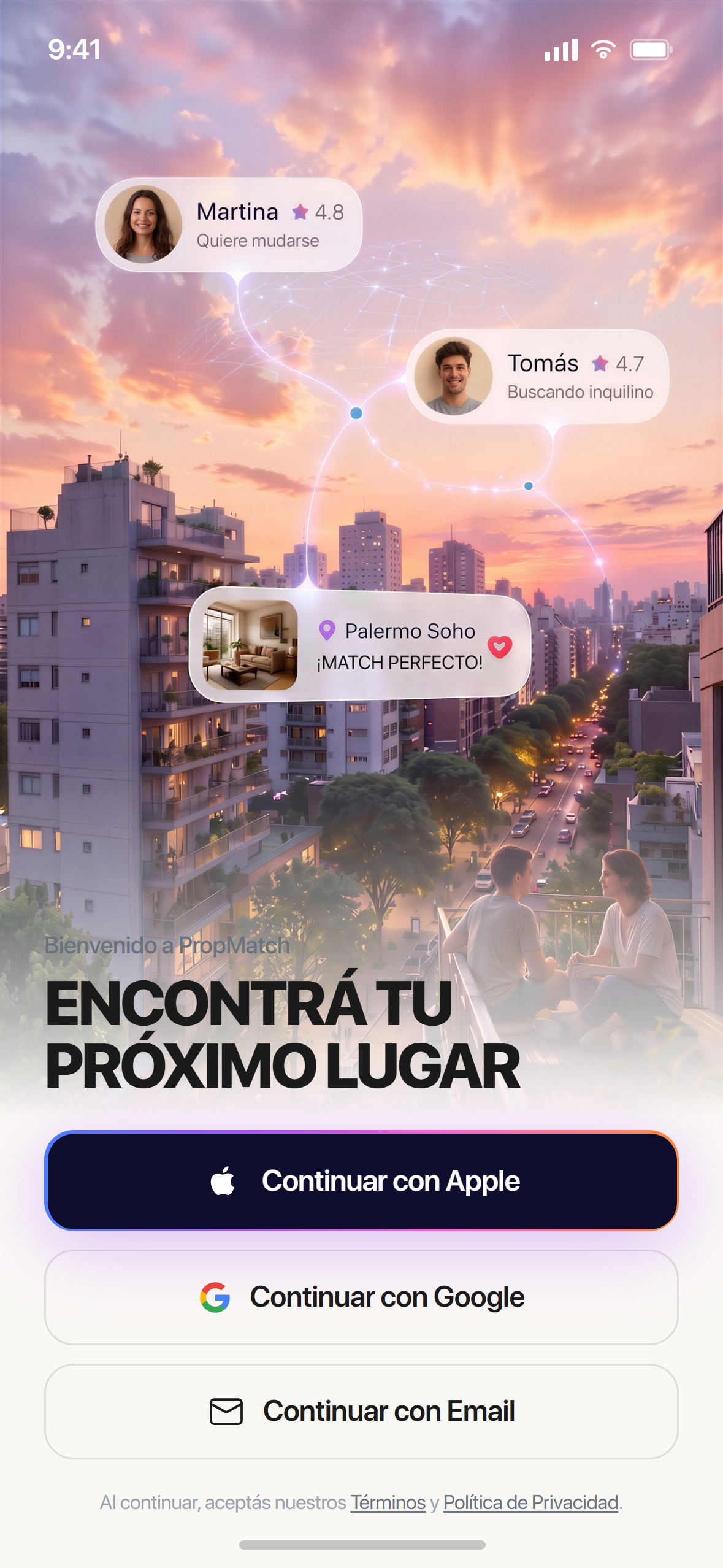 PropMatch · onboarding